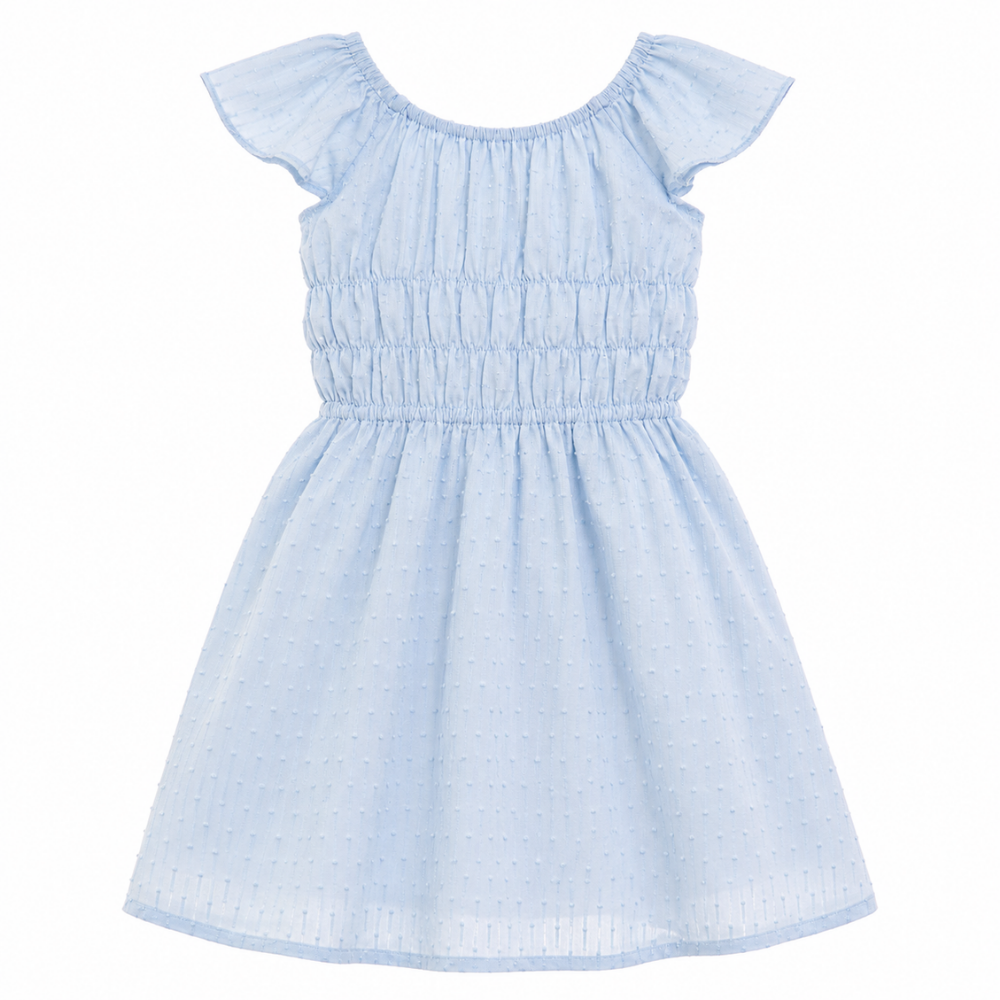 Cherinne | Vestido con Textura y Cintura Elástica para Niña