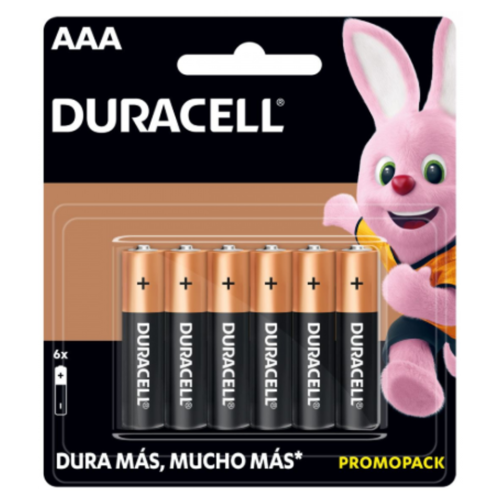 Duracell | Pack de 6 Pilas Alcalinas AAA