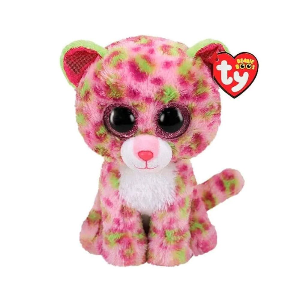 TY | Peluche de Leopardo Rosa