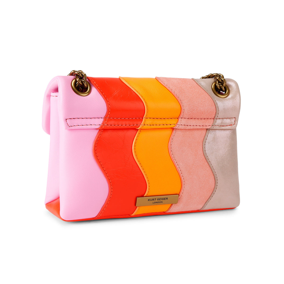 Kurt Geiger | Bolso Mini Kensington Wavy Rosa