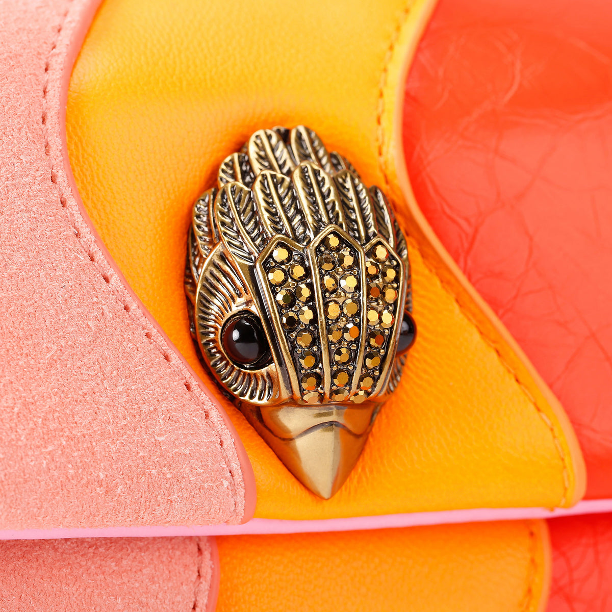 Kurt Geiger | Bolso Mini Kensington Wavy Rosa