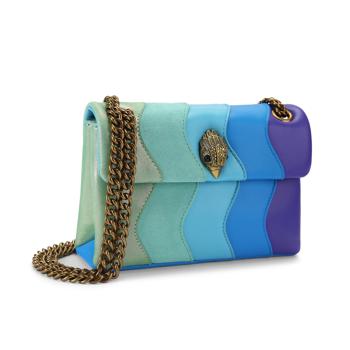 Kurt Geiger | Bolso Mini Kensington Wavy Azul