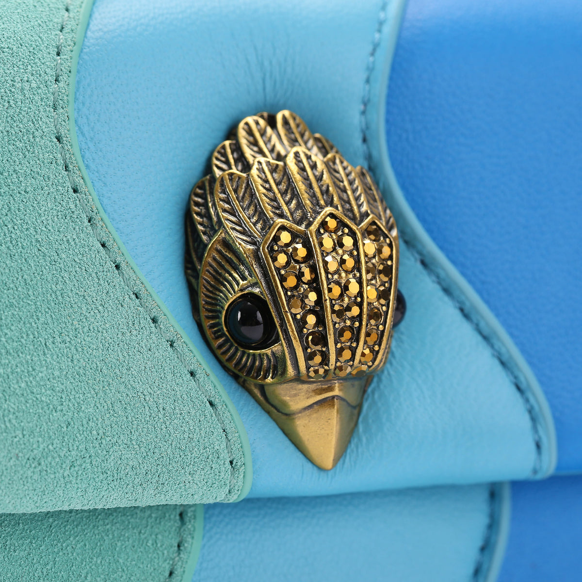 Kurt Geiger | Bolso Mini Kensington Wavy Azul