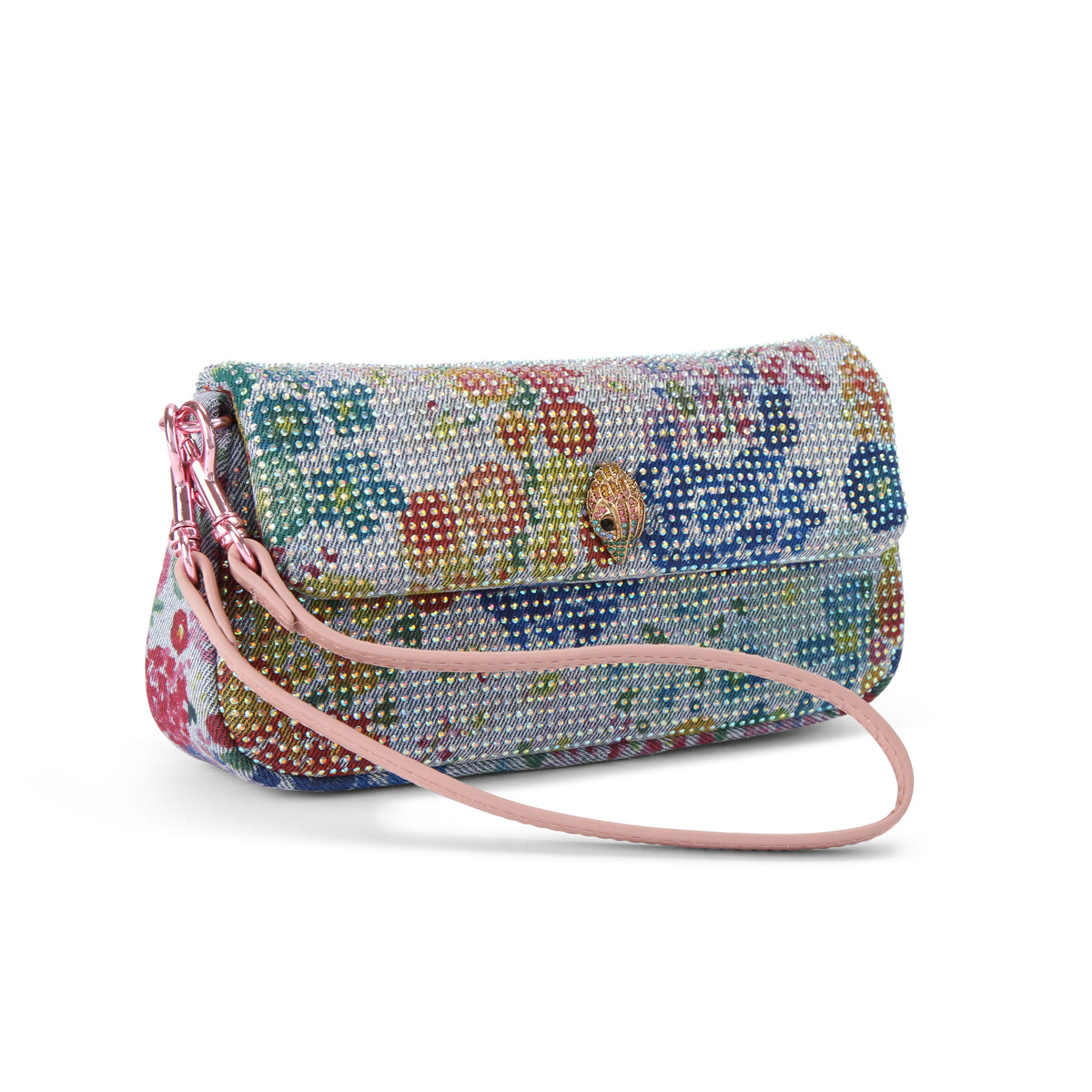 Kurt Geiger | Bolso Pickle de Denim Floral Azul