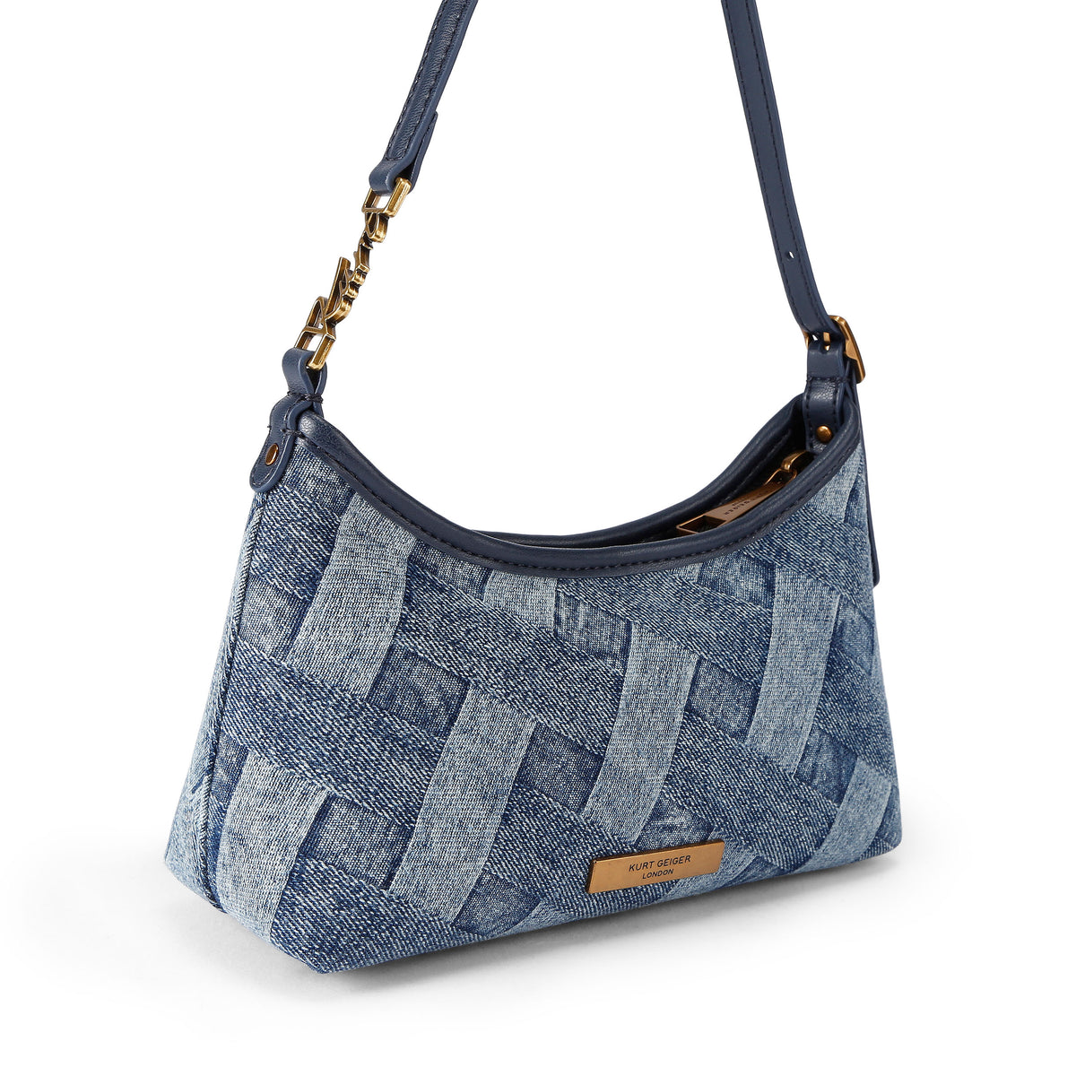 Kurt Geiger | Bolso Sling Kurt de Denim Azul