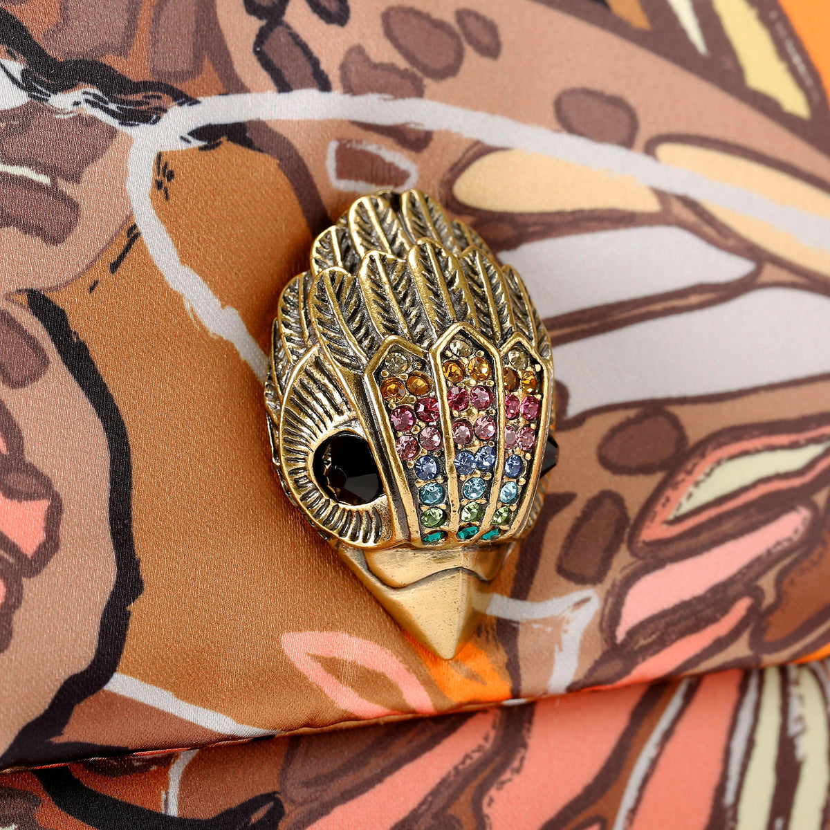 Kurt Geiger | Bolso Kensington Knot de Satén con Mariposas