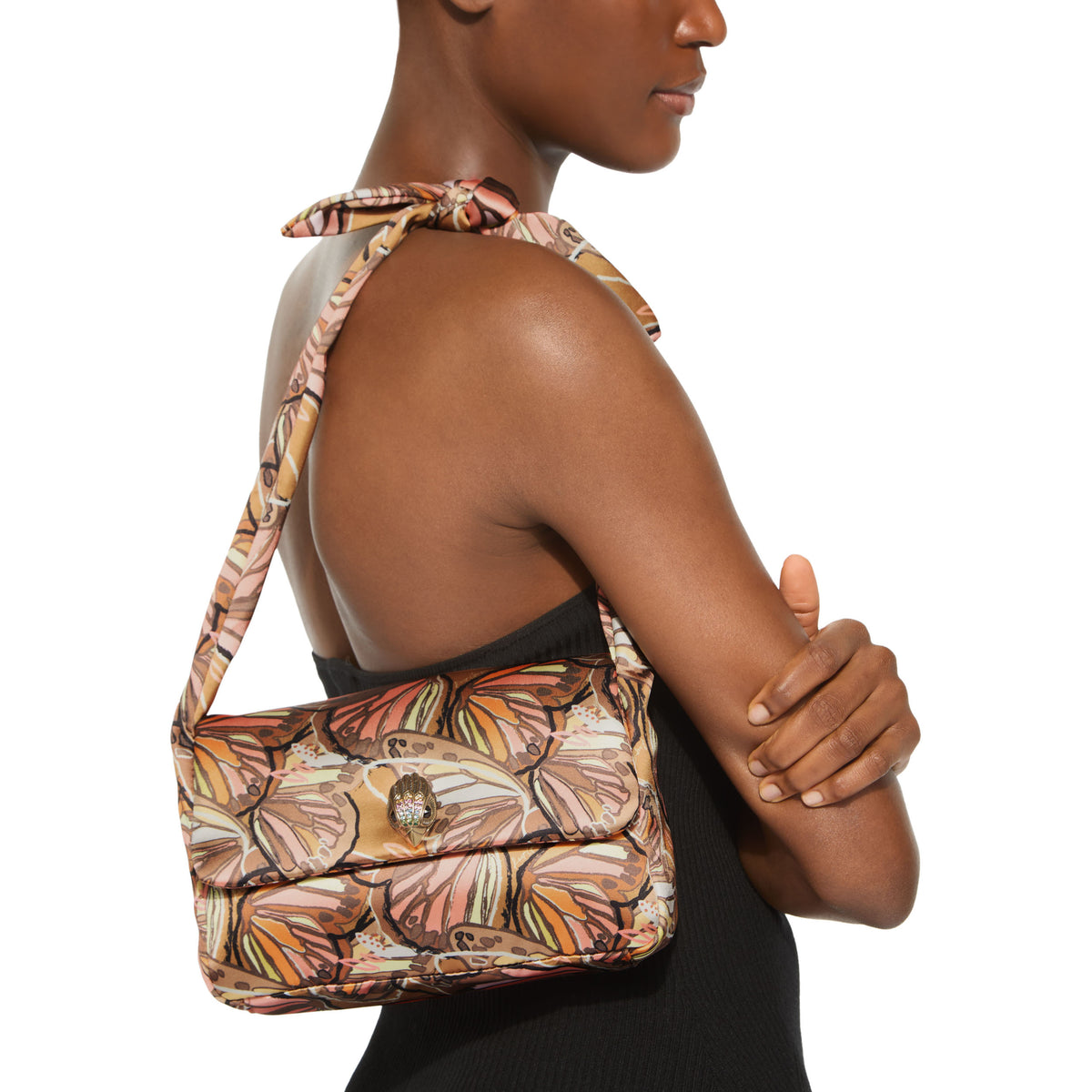 Kurt Geiger | Bolso Kensington Knot de Satén con Mariposas