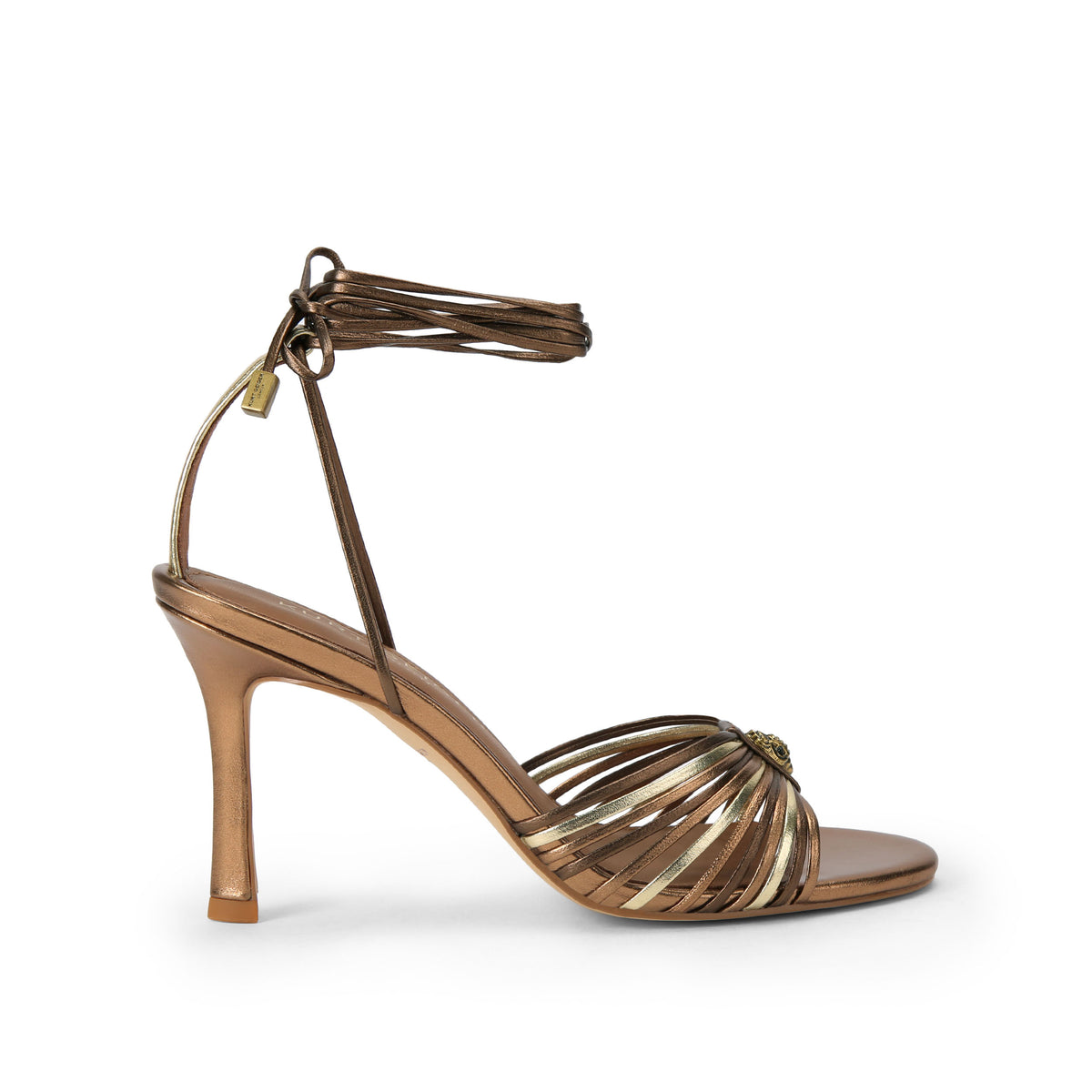 Kurt Geiger | Sandalias de Tacón Multi Strap Tie Doradas