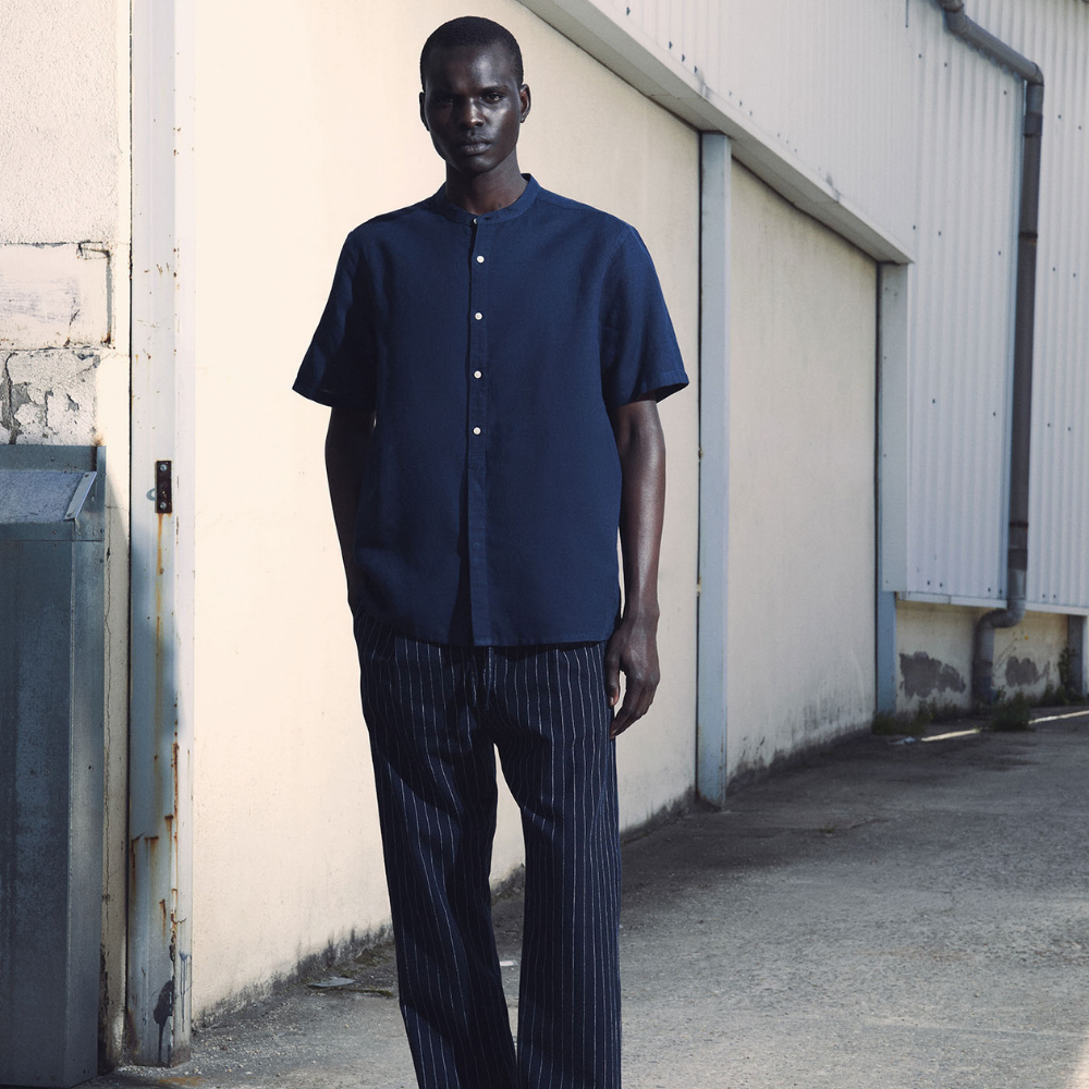 Sfera | Camisa de Lino de Manga Corta para Caballero