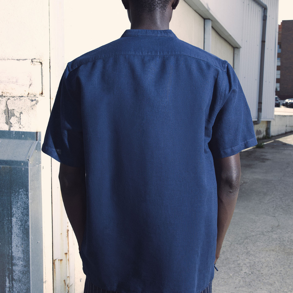 Sfera | Camisa de Lino de Manga Corta para Caballero