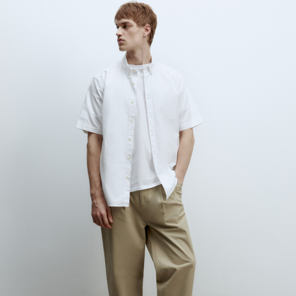 Sfera | Camisa Oxford Manga Corta para Caballero