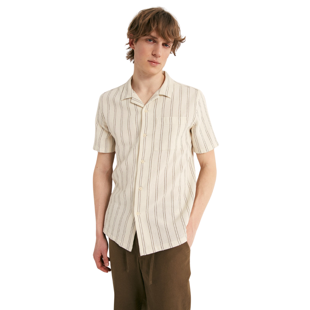 Sfera | Camisa Rústica de Rayas para Caballero
