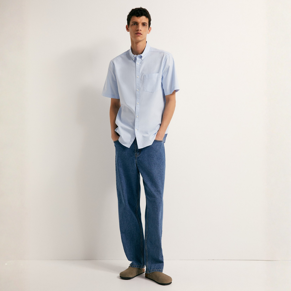 Sfera | Camisa Manga Corta Oxford