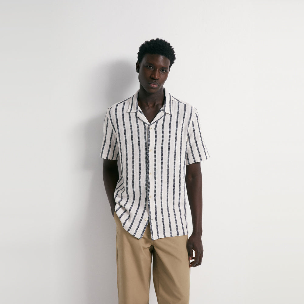 Sfera | Camisa Rústica a Rayas para Caballero