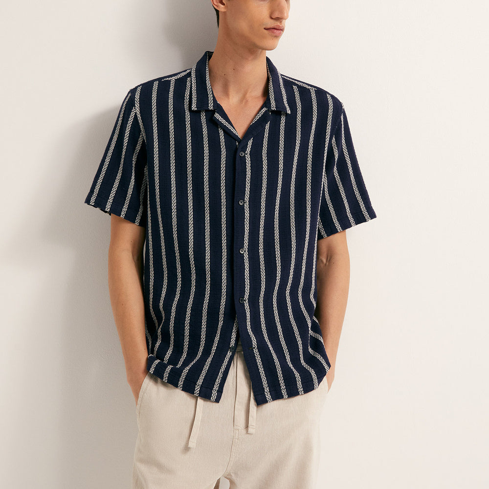 Sfera | Camisa Rústica a Rayas para Caballero