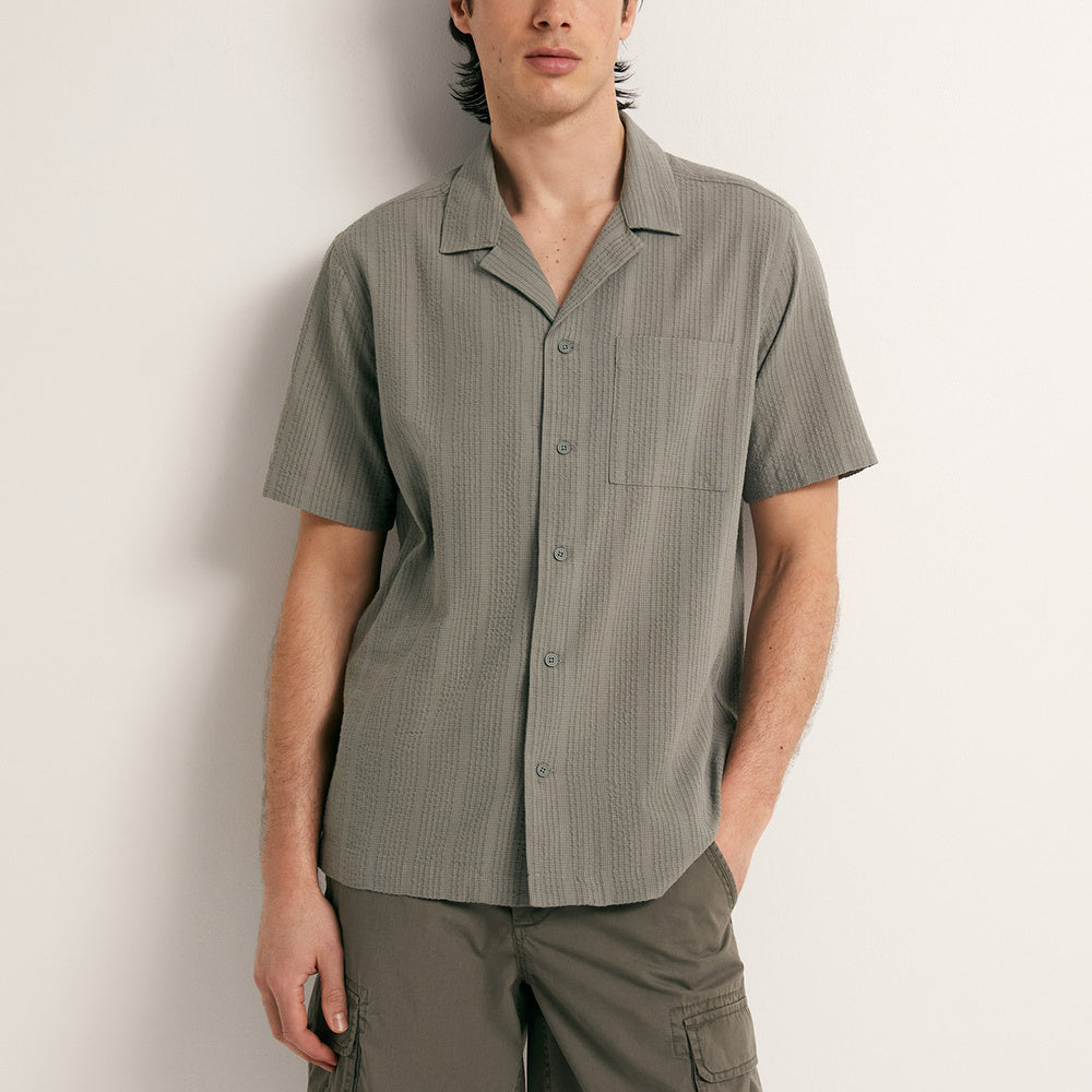 Sfera | Camisa de seersucker para Caballero