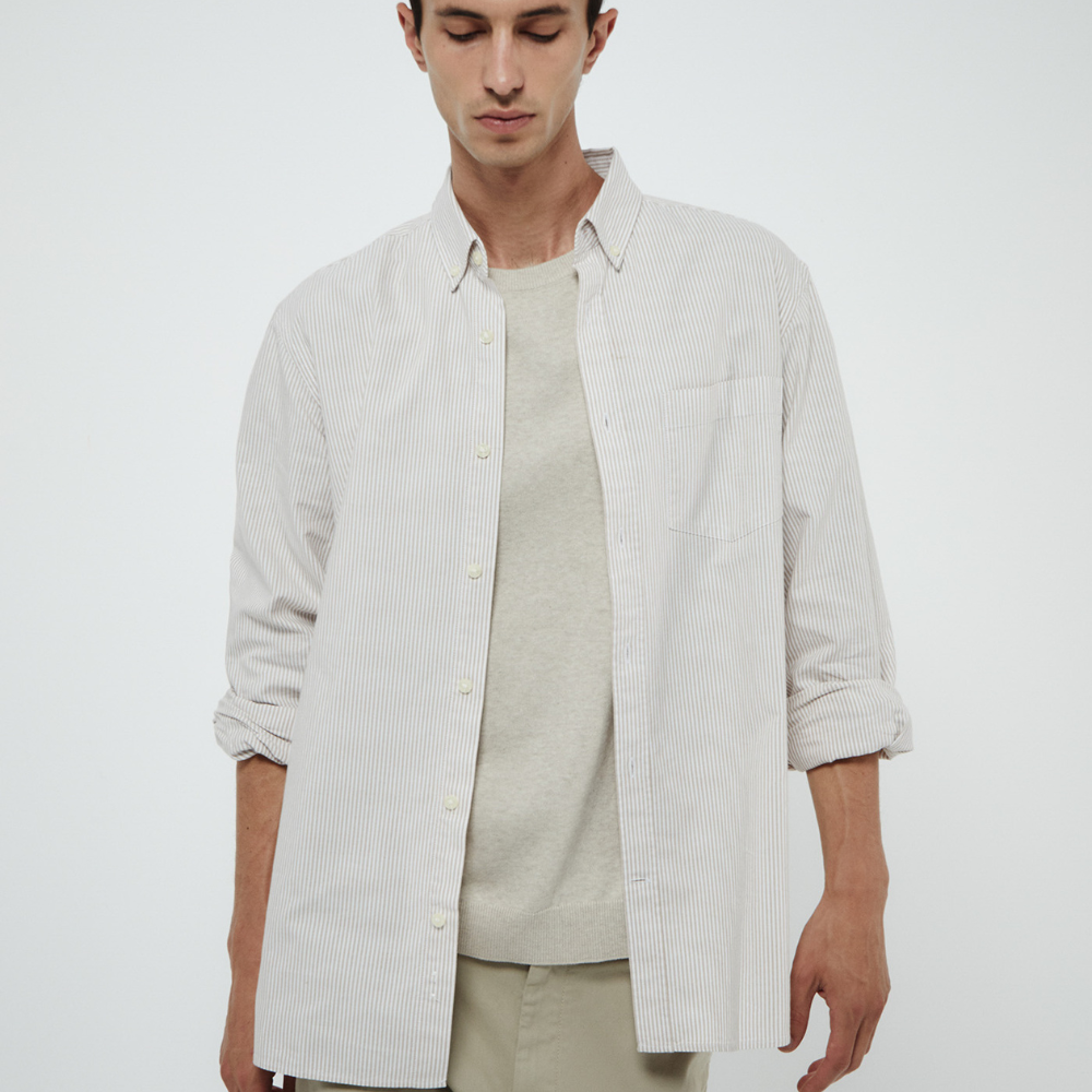 Sfera | Camisa Oxford Rayas Para Caballeros