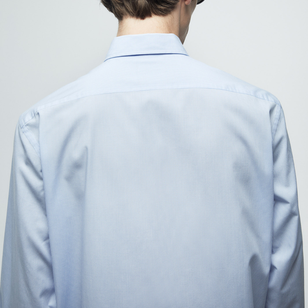 Sfera | Camisa Microcuadro Regular Para Caballeros