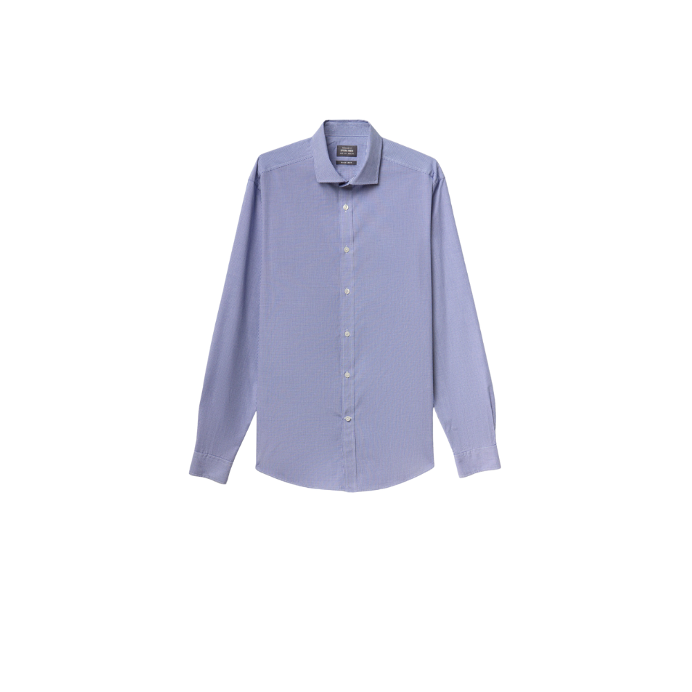 Sfera | Camisa Microcuadro Regular Para Caballeros