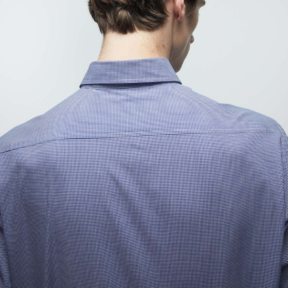 Sfera | Camisa Microcuadro Regular Para Caballeros