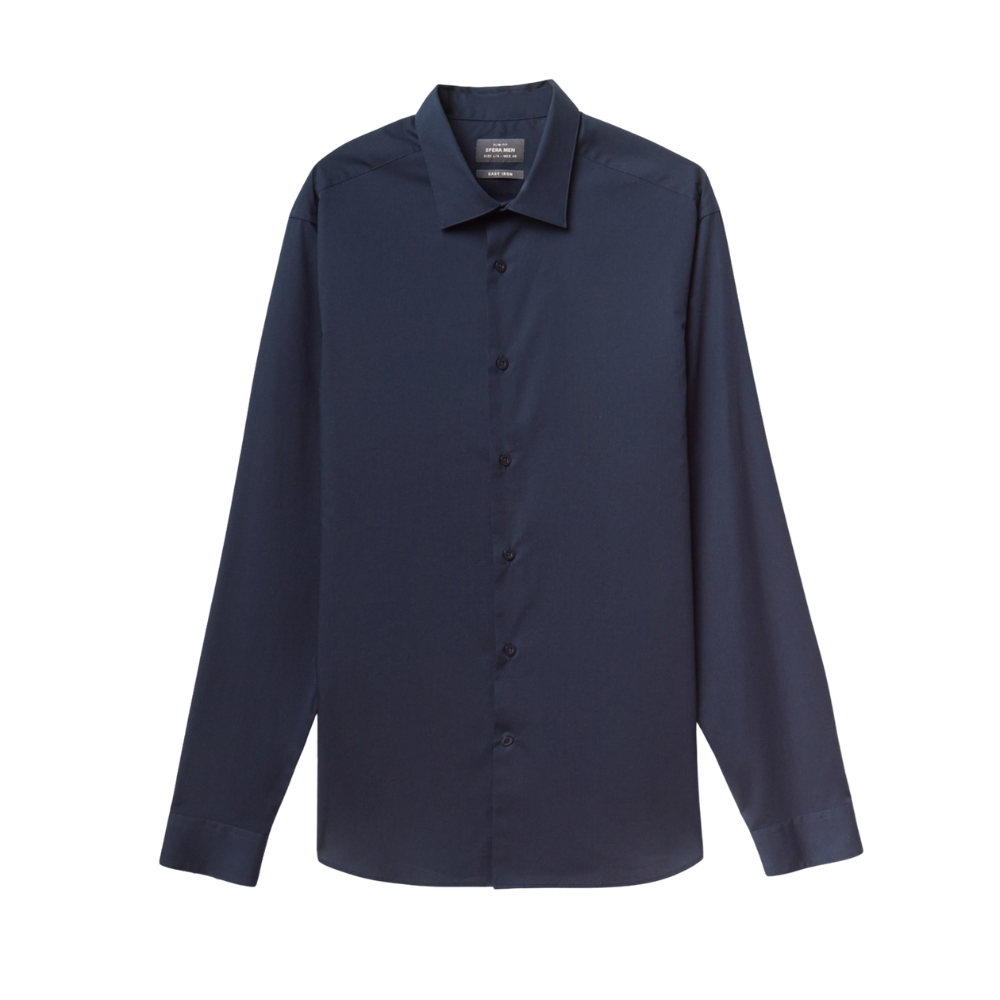 Sfera | Camisa Popelín Slim Para Caballeros