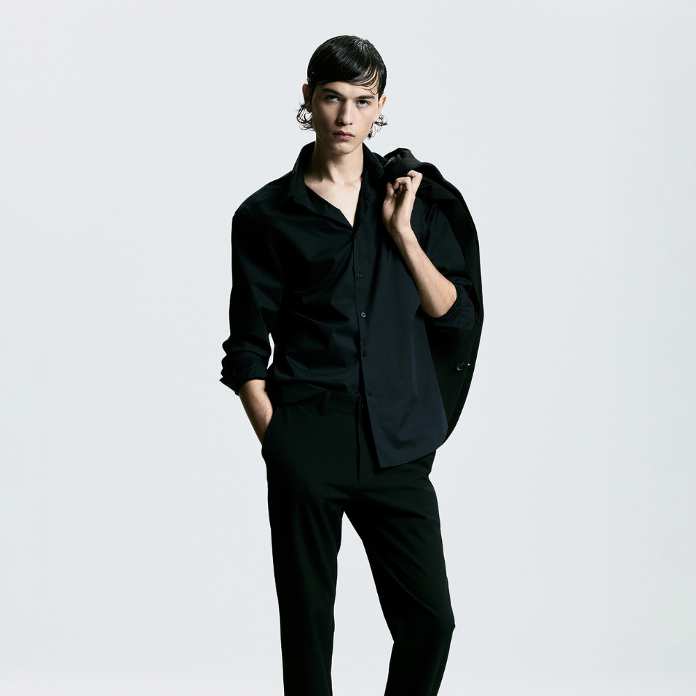 Sfera | Camisa Popelín Slim Para Caballeros