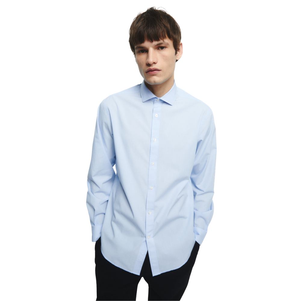 Sfera | Camisa Microcuadro Regular Para Caballeros