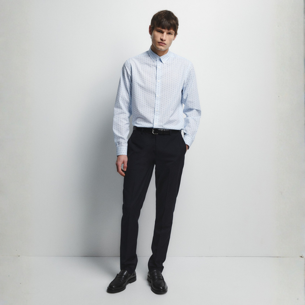 Sfera | Camisa Estampada de Raya para Caballero