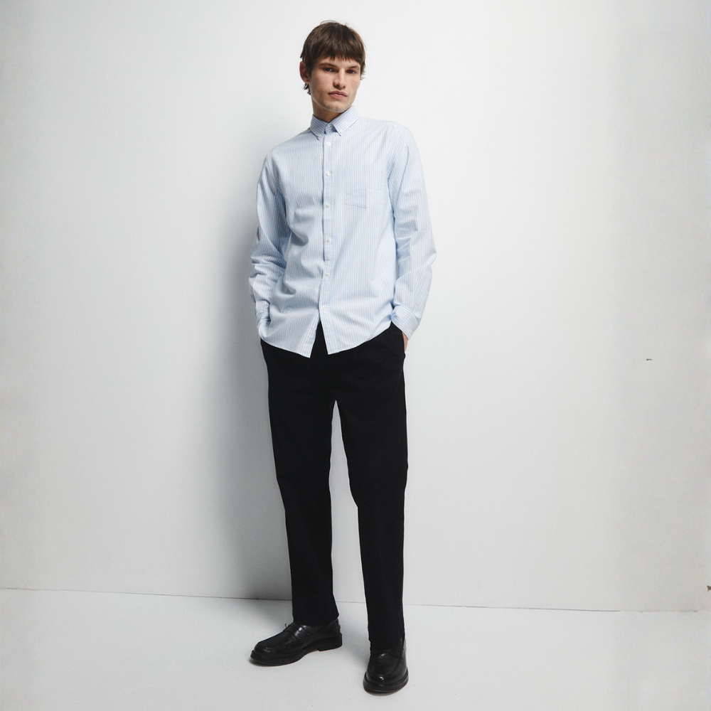 Sfera | Camisa Oxford de Rayas Para Caballeros