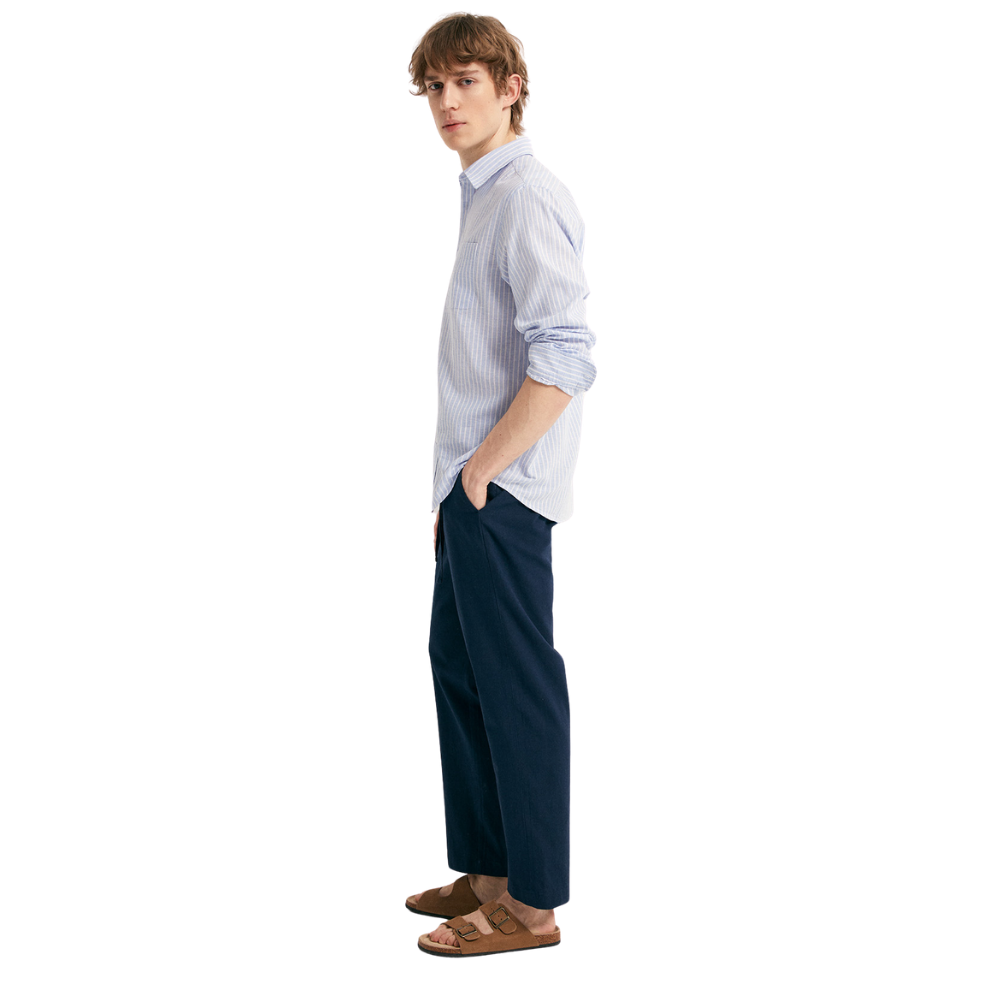 Sfera | Camisa de Lino con Rayas para Caballeros