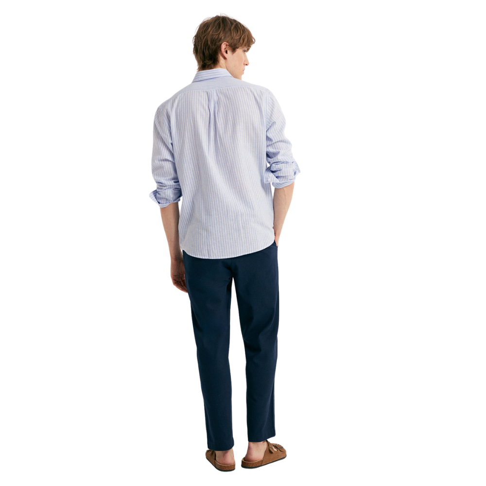 Sfera | Camisa de Lino con Rayas para Caballeros