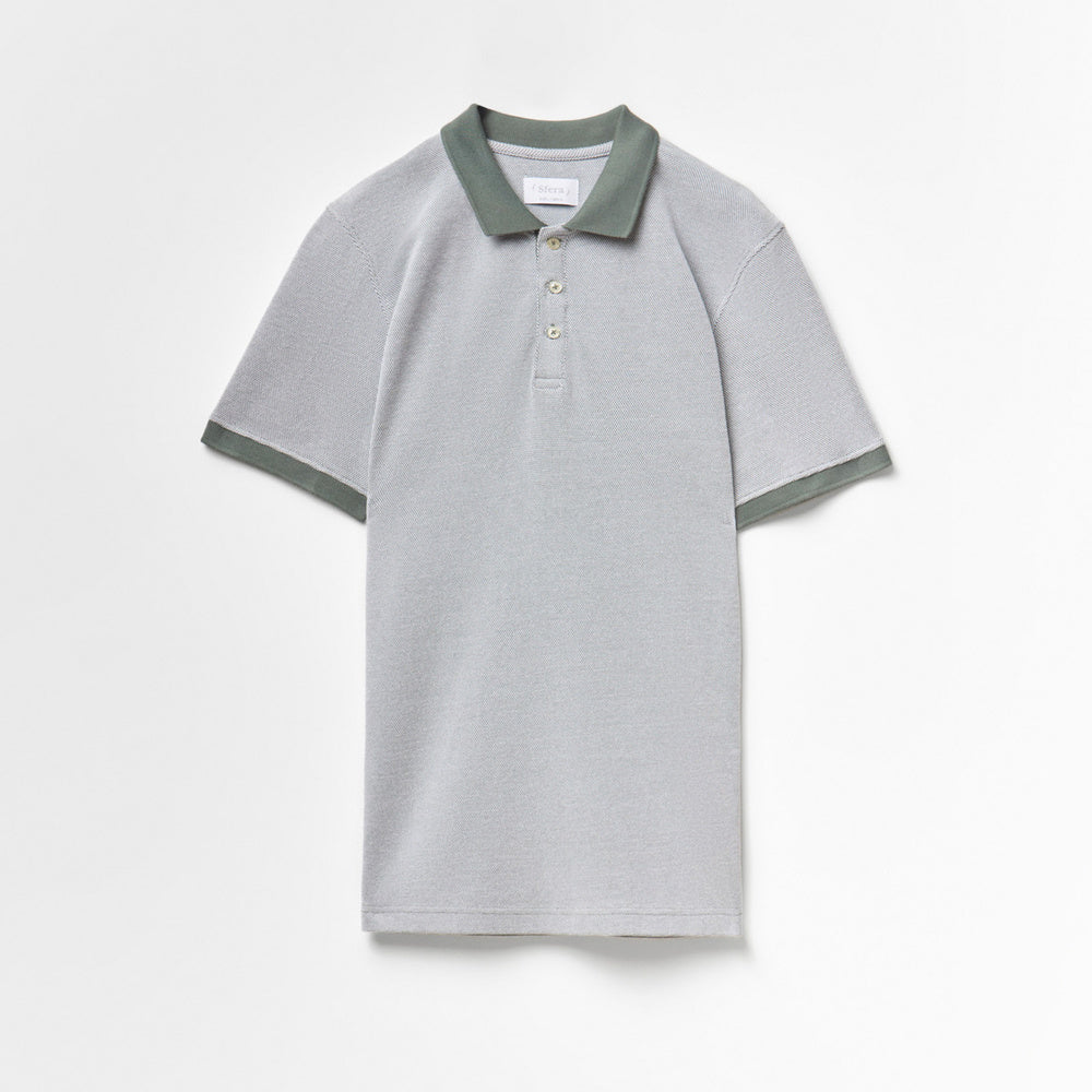 Sfera | Polo de Piqué Bicolor para Caballero