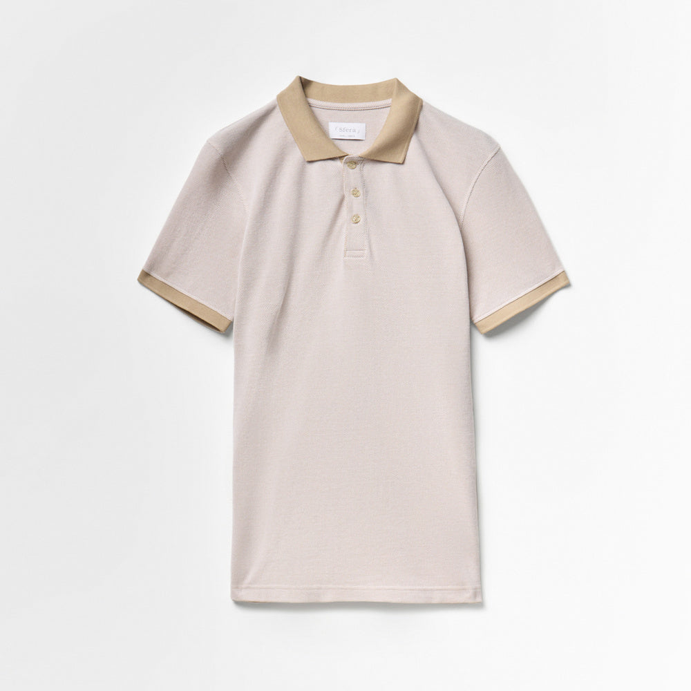 Sfera | Polo de Piqué Bicolor para Caballero