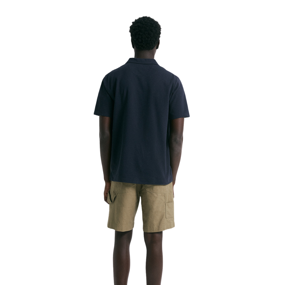 Sfera | Polo Seersucker en Rayas para Caballero