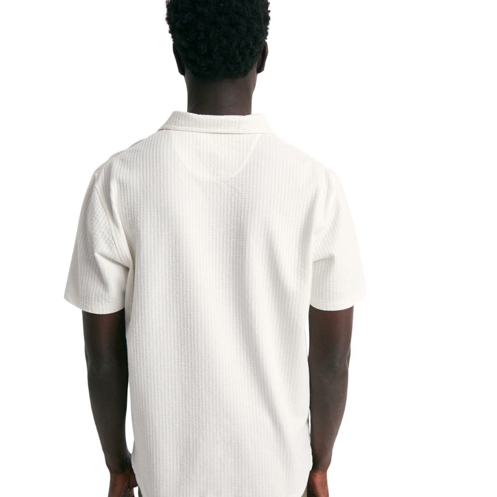 Sfera | Polo Seersucker en Rayas para Caballero