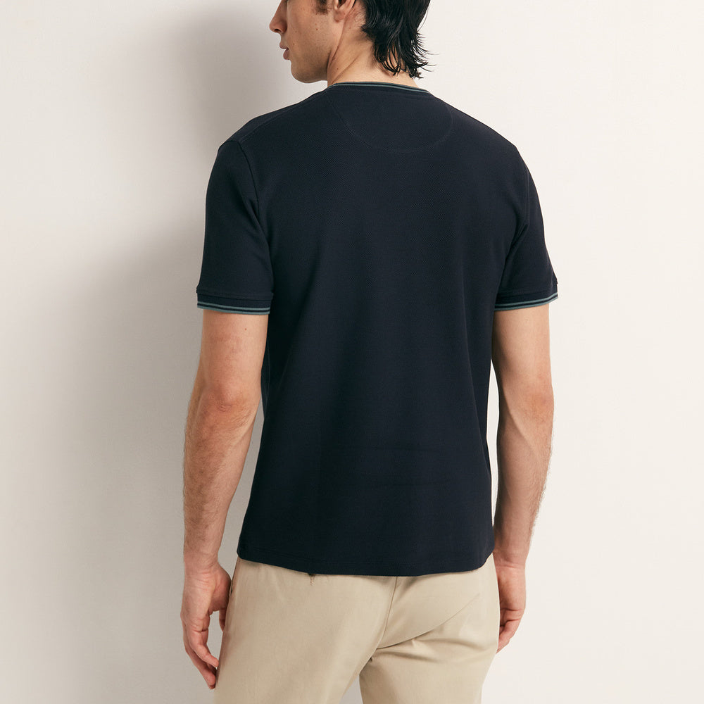 Sfera | Camiseta con Estructura de Canalé para Caballero