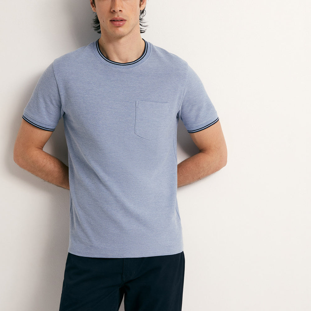 Sfera | Camiseta con Estructura de Canalé para Caballero