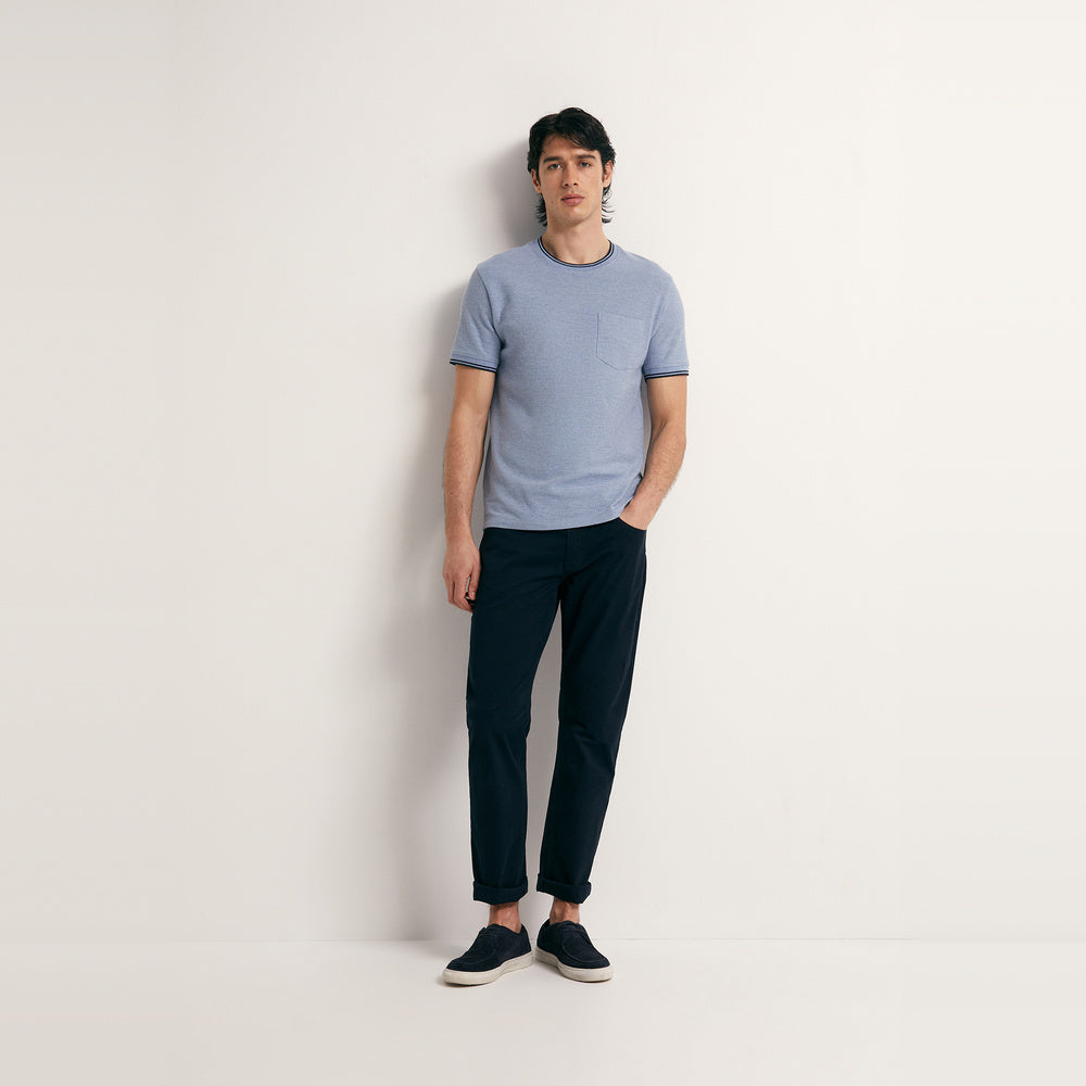 Sfera | Camiseta con Estructura de Canalé para Caballero