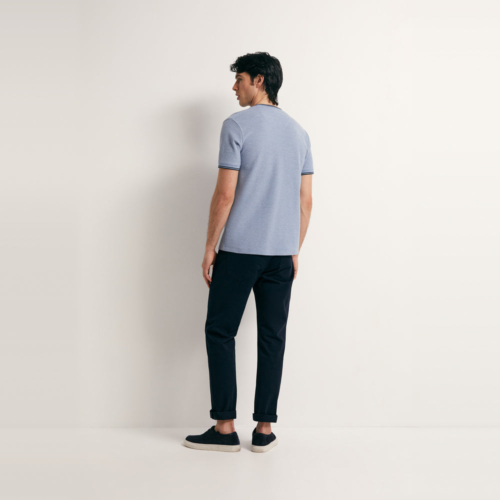Sfera | Camiseta con Estructura de Canalé para Caballero