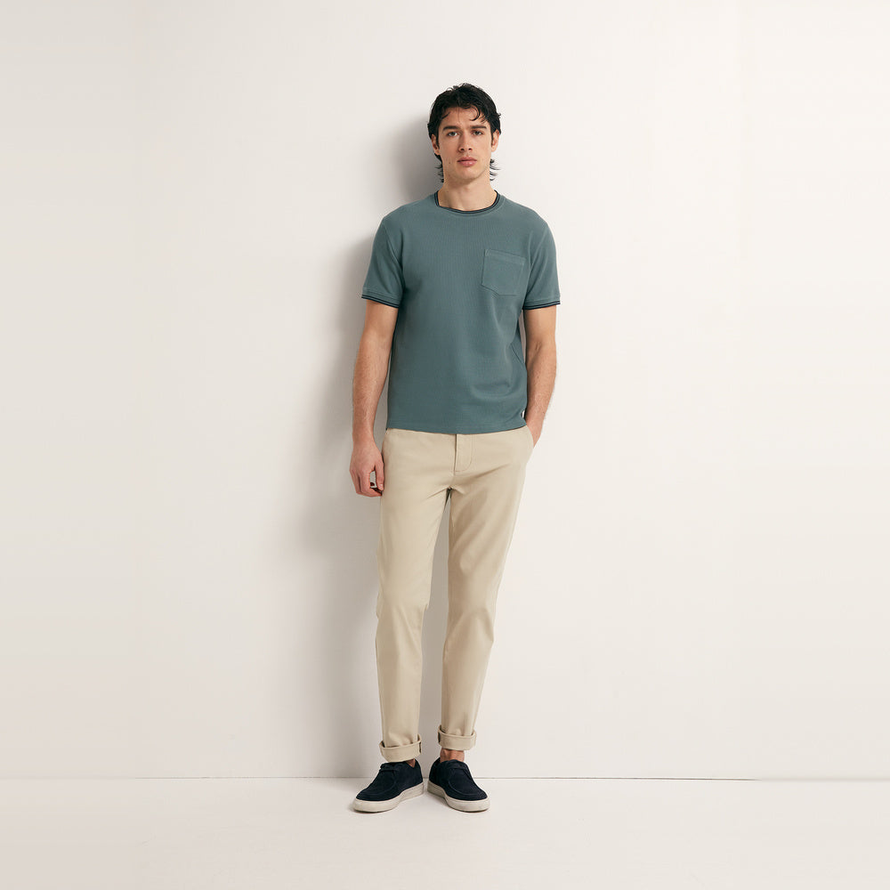 Sfera | Camiseta con Estructura de Canalé para Caballero
