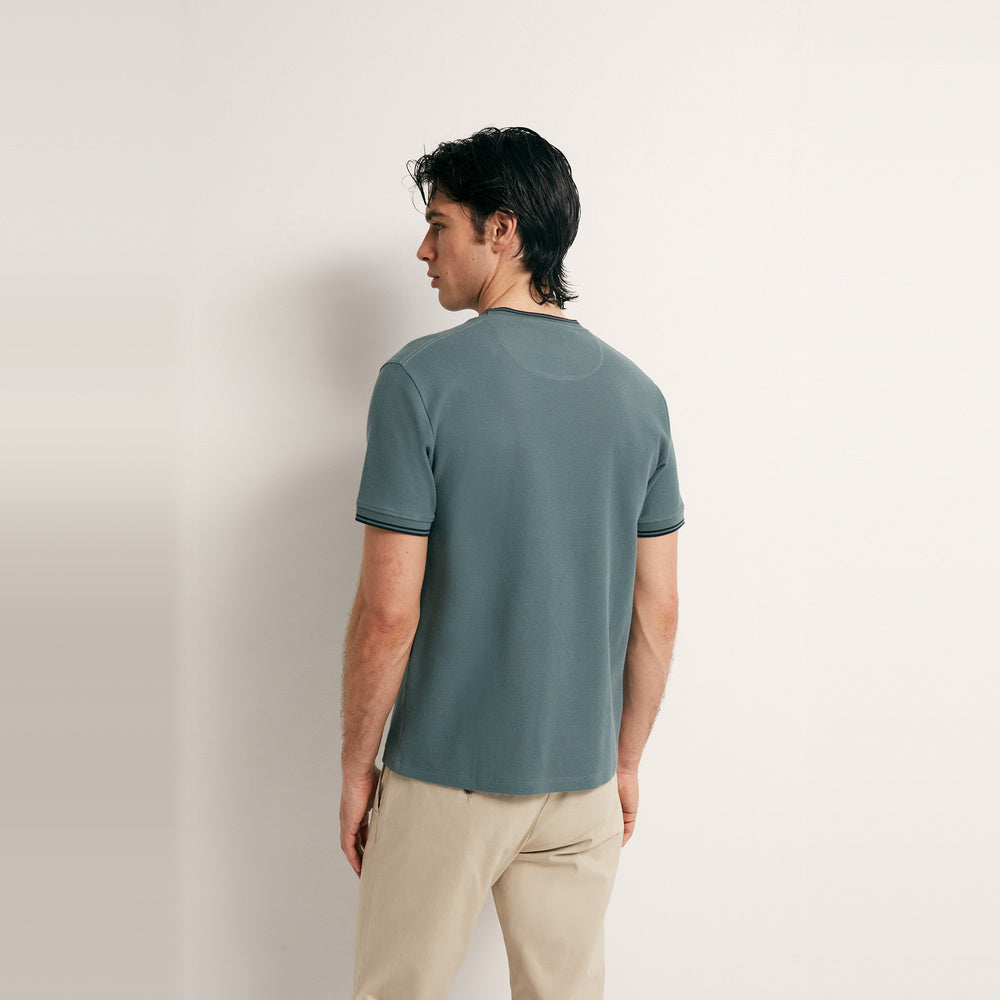 Sfera | Camiseta con Estructura de Canalé para Caballero