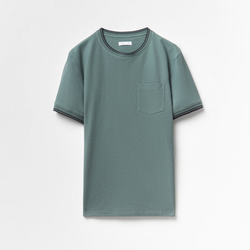 Sfera | Camiseta con Estructura de Canalé para Caballero