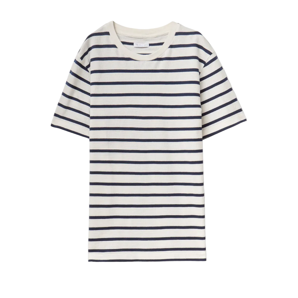 Sfera | Camiseta Con Textura de Rayas para Caballero