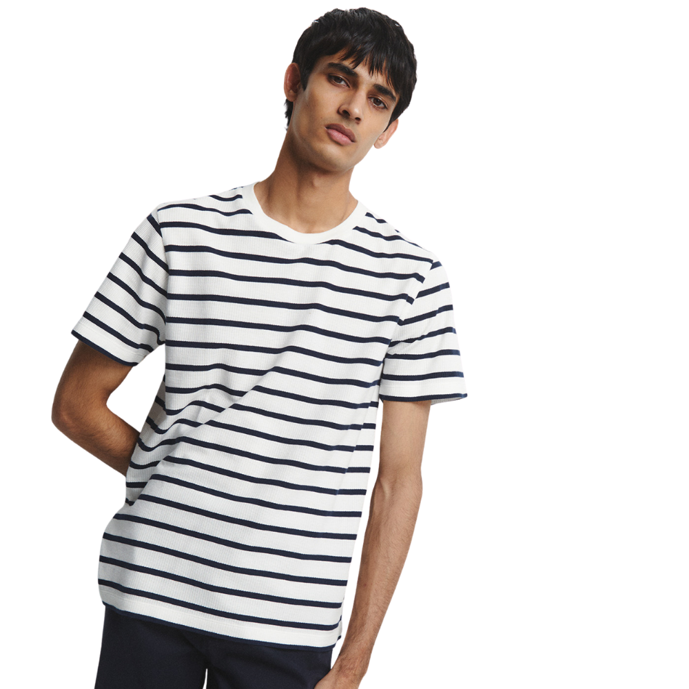 Sfera | Camiseta Con Textura de Rayas para Caballero