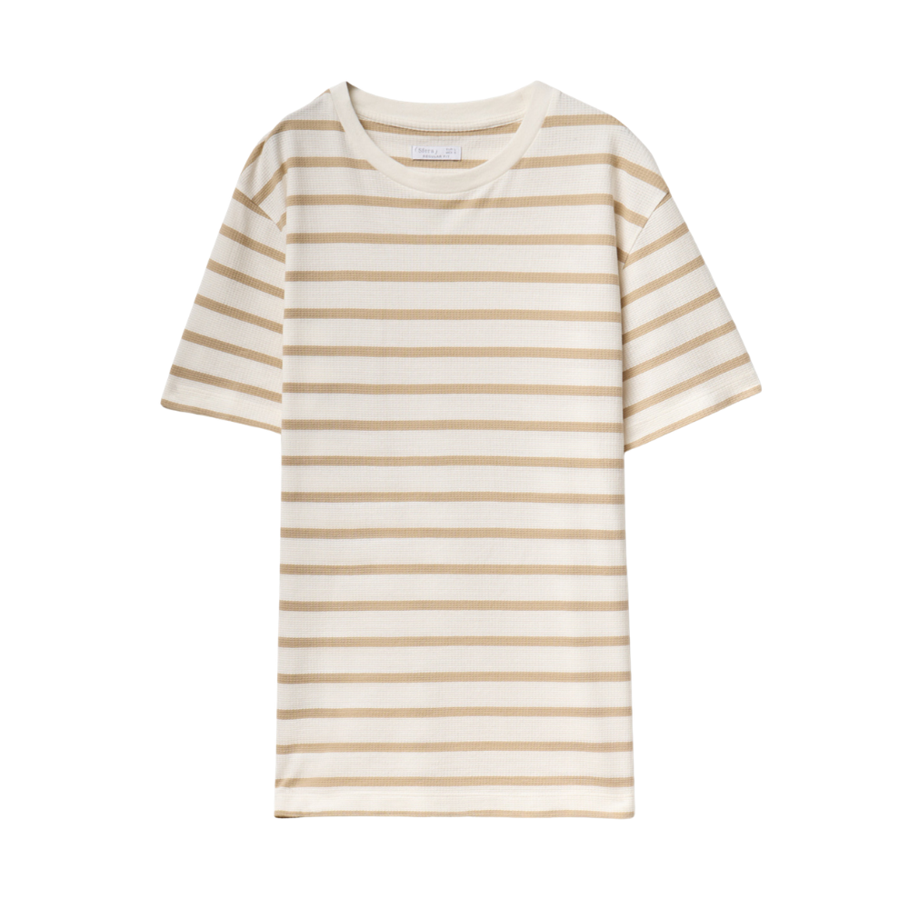 Sfera | Camiseta Con Textura de Rayas para Caballero