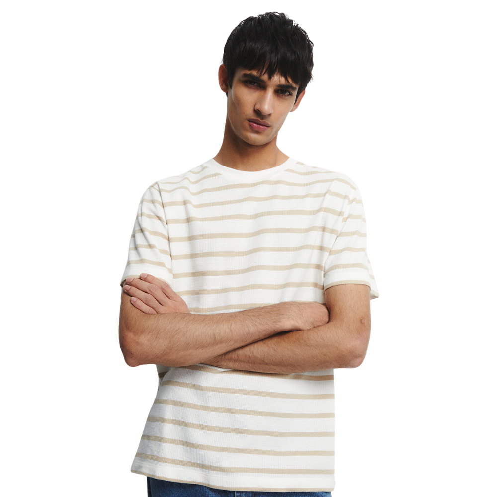 Sfera | Camiseta Con Textura de Rayas para Caballero