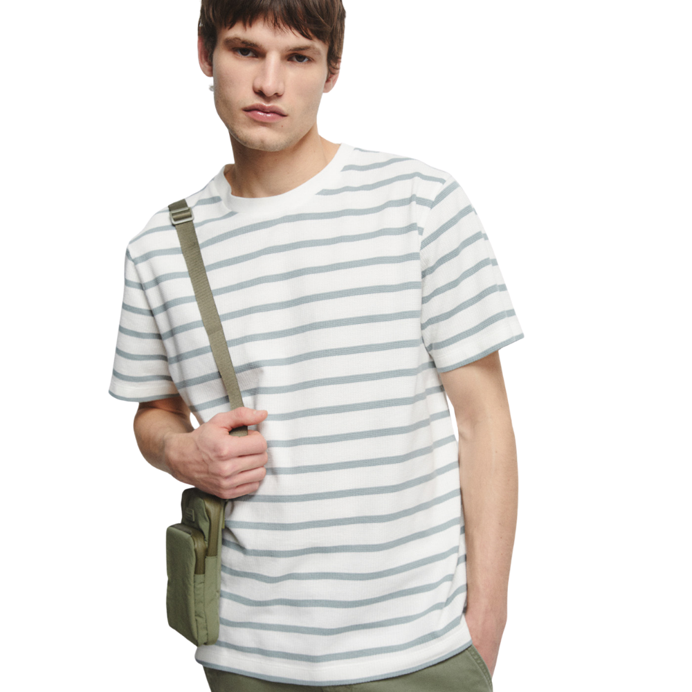 Sfera | Camiseta Con Textura de Rayas para Caballero
