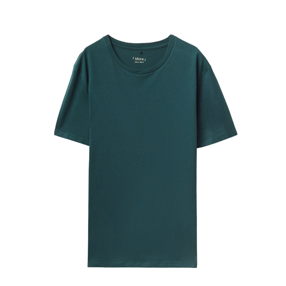 Sfera | Camiseta Lisa Manga Corta para Caballero