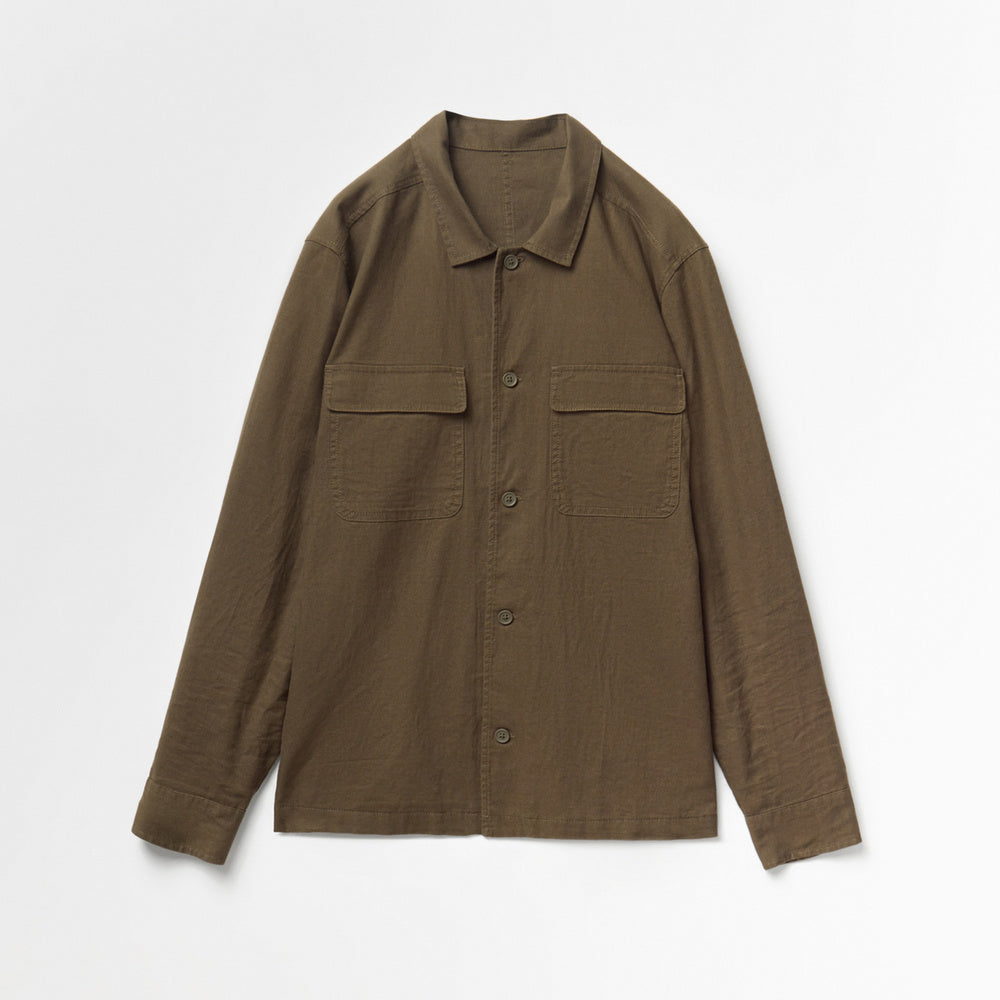 Sfera | Sobrecamiseta de Lino Verde para Caballero