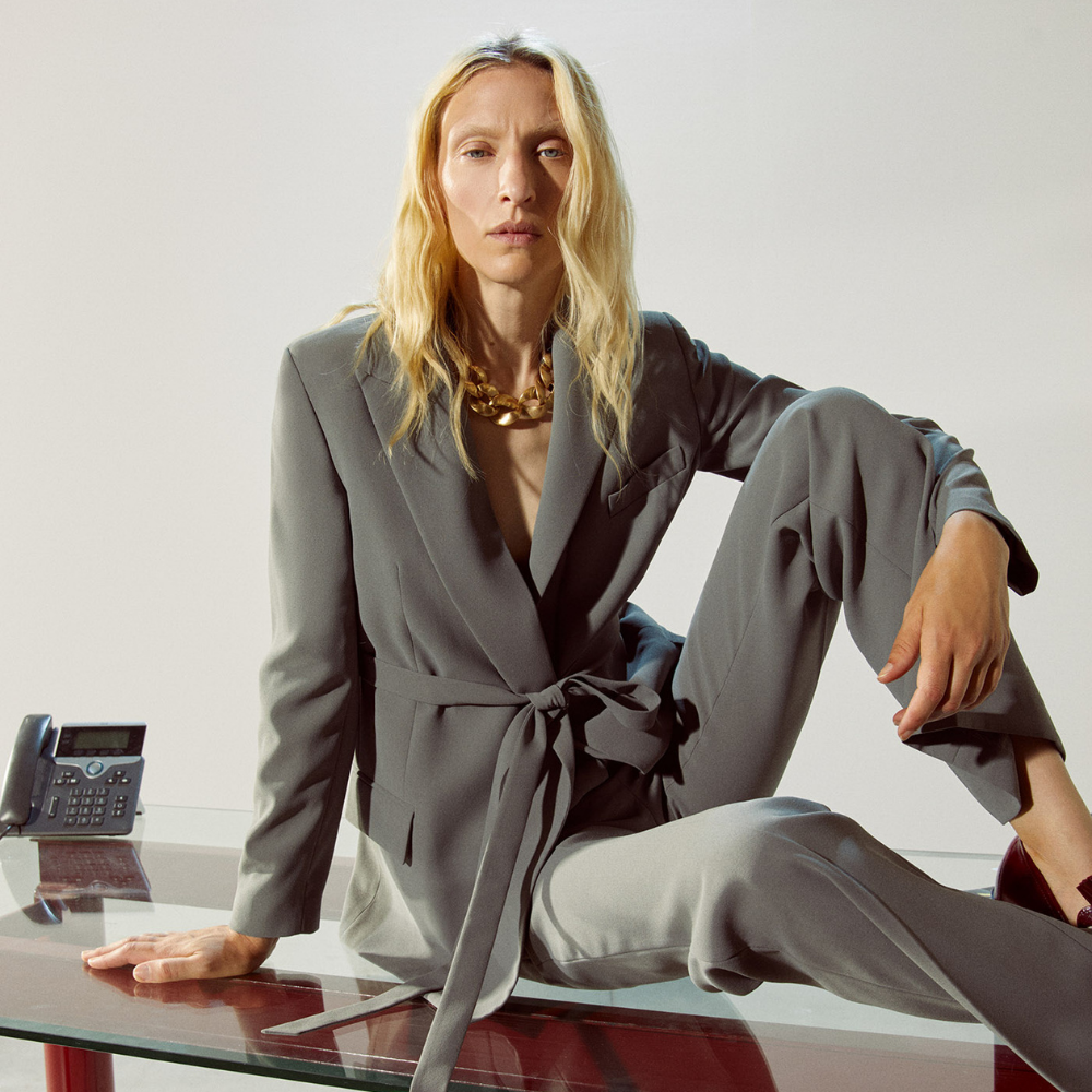 Sfera | Chaqueta Traje Cinturón para Dama